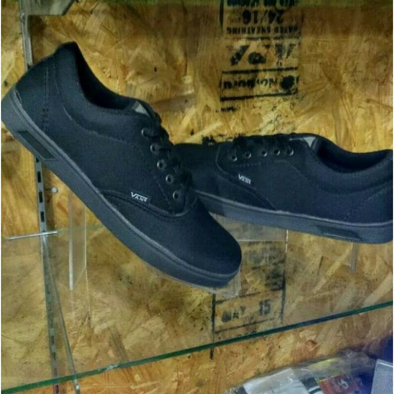 sepatu vans Era Authentic hitam polos sepatu sekolah sepatu kerja