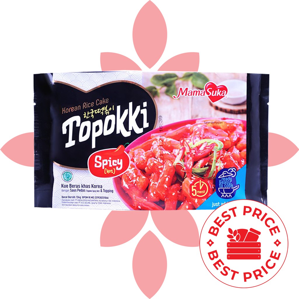 MAMASUKA - TOPOKKI HOT SPICY - 134 GR (READY TO COOK)