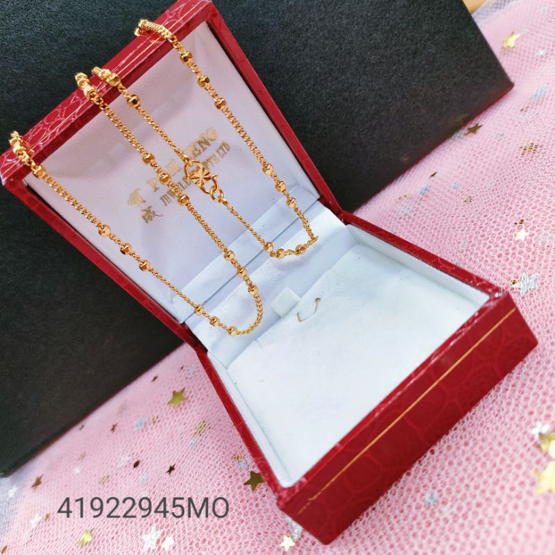 Kalung Wanita Titanium Anti Karat Lapis Emas Jewelry41922945MO