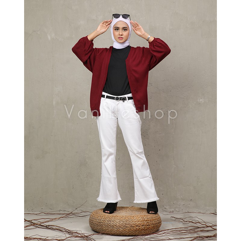 SALE!! VANILLESHOP - Cardigan Amel Cardi Bahan Rajut Halus