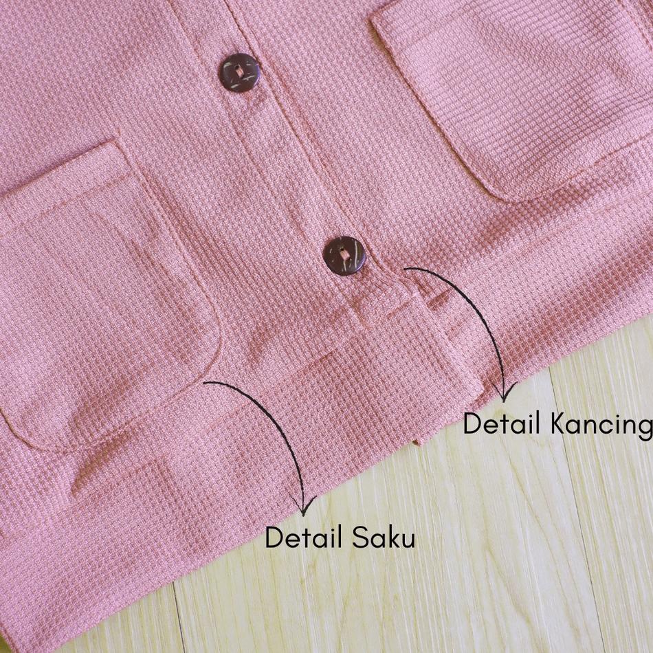 (MENARIK) SHAHIA - Waffle Cardigan Anak