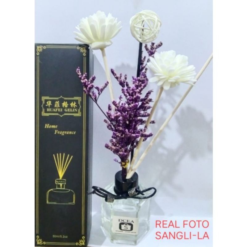 Reed Diffuser Aromatherapy Bunga Difuser Aroma Pengharum Ruangan Pewangi Oil Reed Difuser REED DIFFUSER LOVER'S GRASS REED DIFFUSER REFILL REED DIFFUSER HAMPERS PENGHARUM RUANG AROMATERAPI-AROMA WEN_SHANGRI_LA
