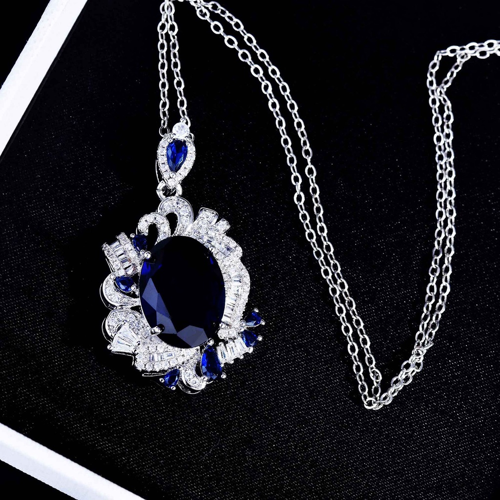 Hu Hu Hu Hu Hu Alat Bantu Pasang Kacamata♡ Anting Tusuk Gantung Wanita Desain Geometri Hias Tanzanite Imitasi Berkilau Untuk Banquet