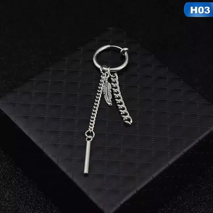 EE0463 - Anting JEPIT Tanpa Tindik Pria Wanita Kpop Korea BTS EXO GOT7