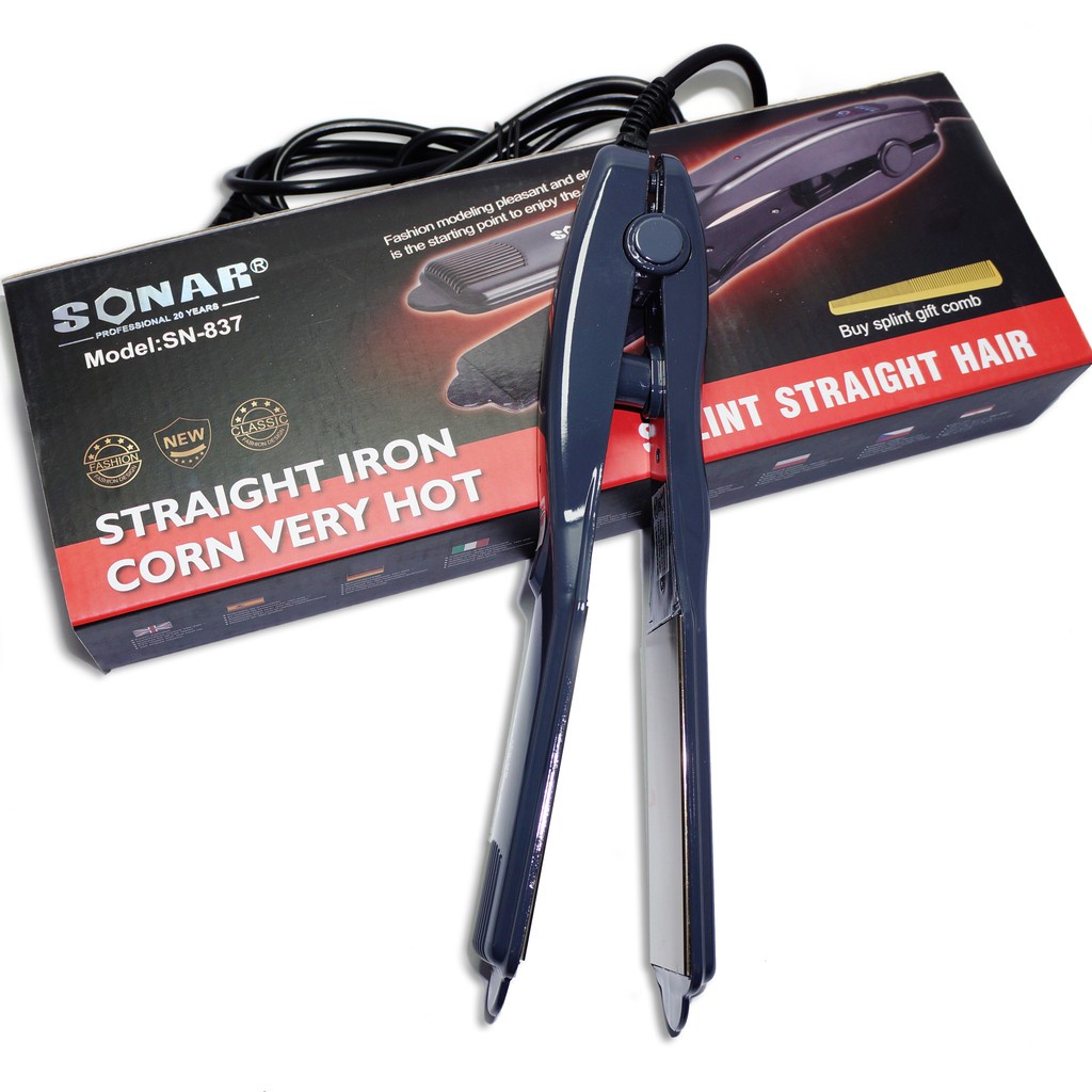 Alat Catok Rambut Lurus Sonar SN-837 2 in 1/Pelurus Rambut Profesional/Alat Catok Rambut Murah