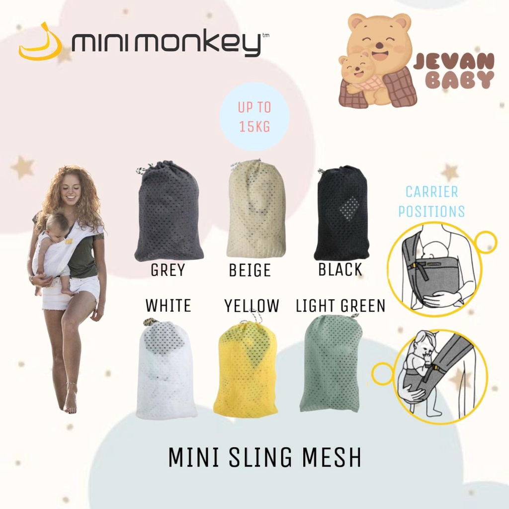 READY Mini Monkey Mini Sling / Gendongan Anak Minimonkey Ringan