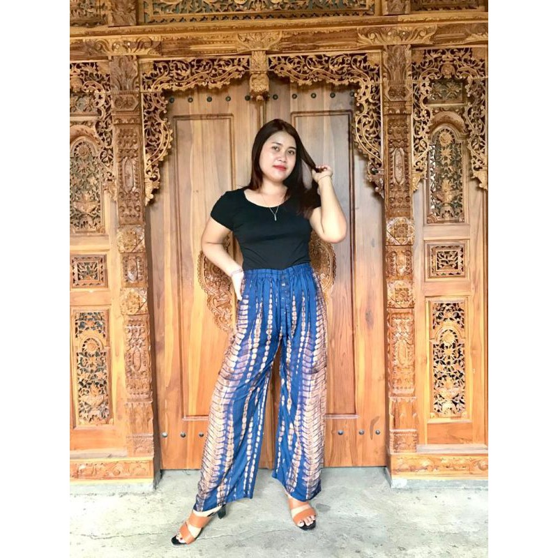 [ADA HARGA GROSIR] CELANA KULOT TIE DYE SMOKE RAYON BALI