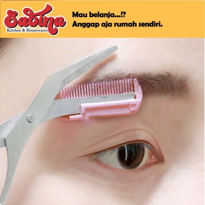 Gunting Cukur Alis Mata Eyebrow Trimmer Scissor