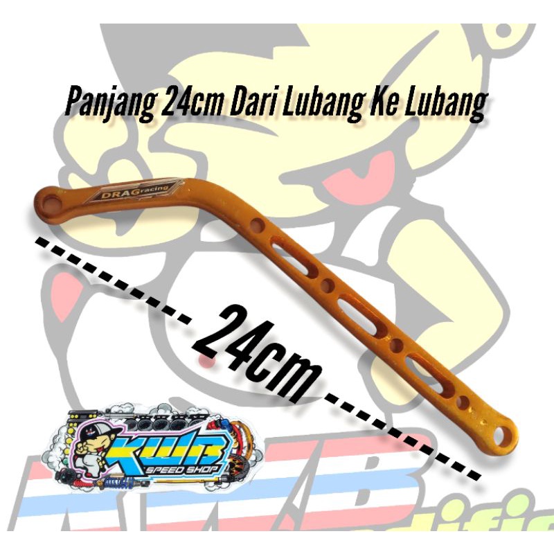 Pangkon knalpot L 24cm breket knalpot L almunium cnc motif coak panjang 24cm