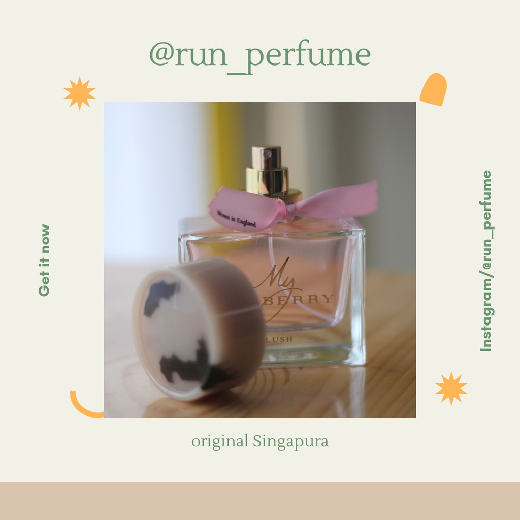 Parfum wanita Burberry My Burberry Blush Parfum EDP for Women [100 mL] Ori Singapore (COD)