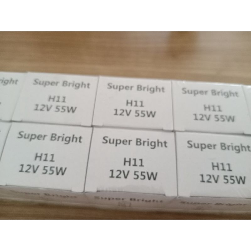 Bohlam Super Bright H11 12V 55W Merek Random