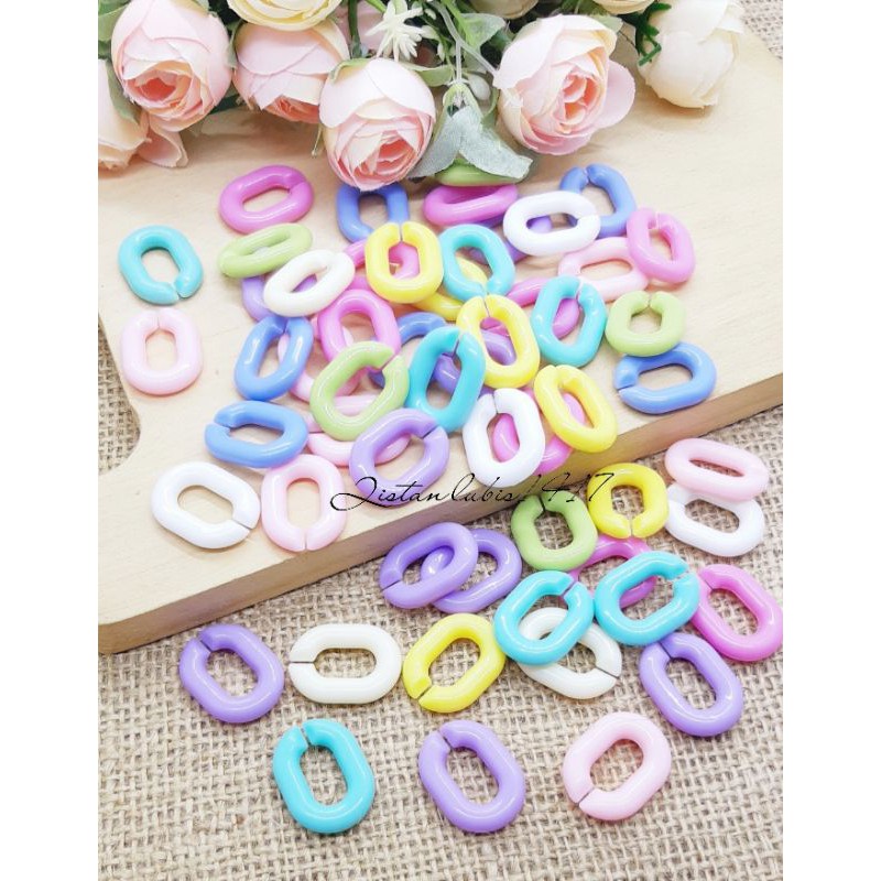 20pcs bahan rantai 18x23mm