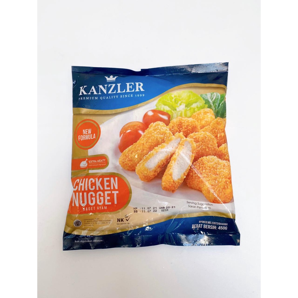 

KANZLER CHICKEN NUGGET PREMIUM 450gr Frozen food