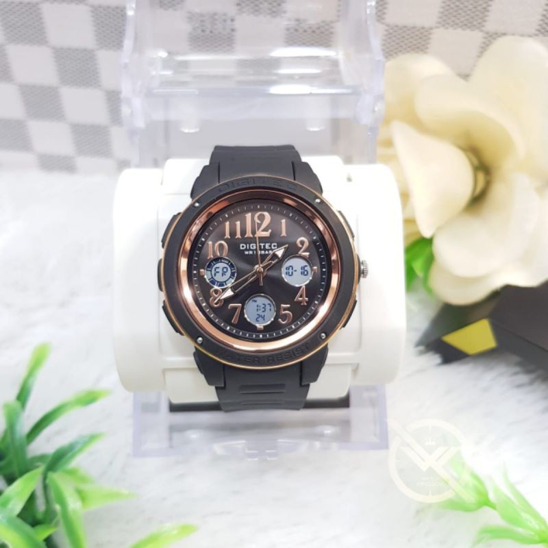 Jam tangan wanita Digitec DA 4091 / DIGITEC 4091 / DG 4091 ORIGINAL Analog Digital