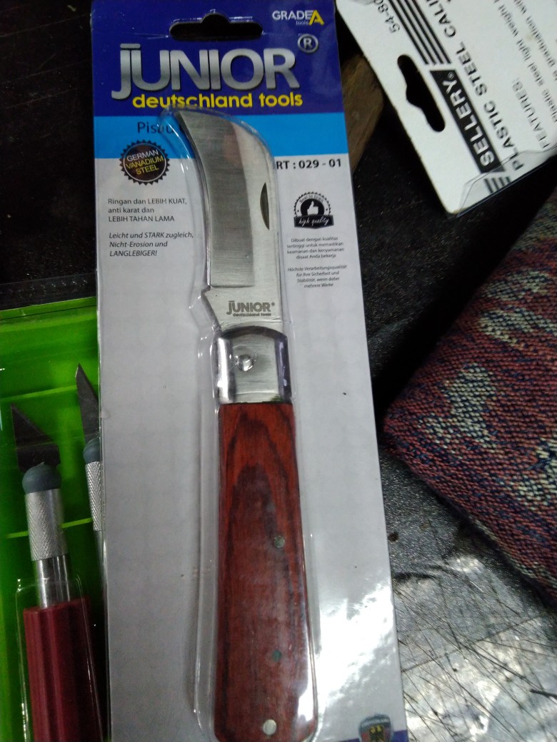 Junior Pisau Sadap Karet Pisau Okulasi Serbaguna Stainless Steel