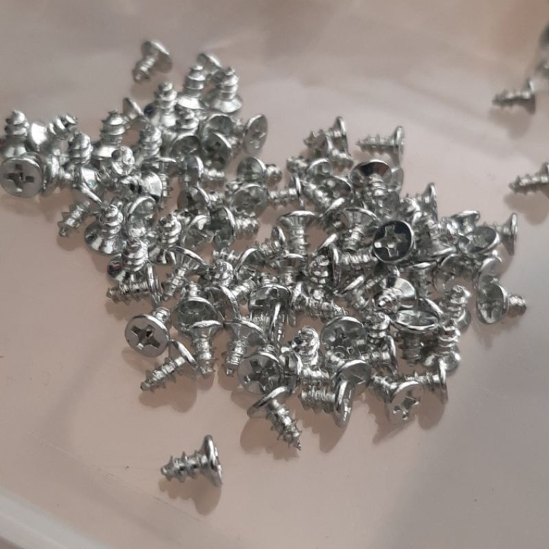 (100 pcs) Sekrup skrup mini kecil 6mm mdf