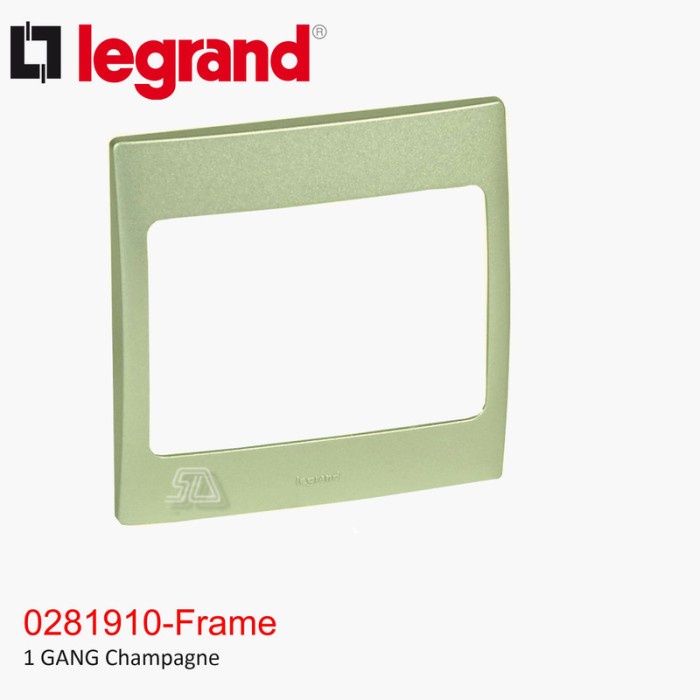 LEGRAND MALIA FRAME 1 GANG CHAMPAGNE