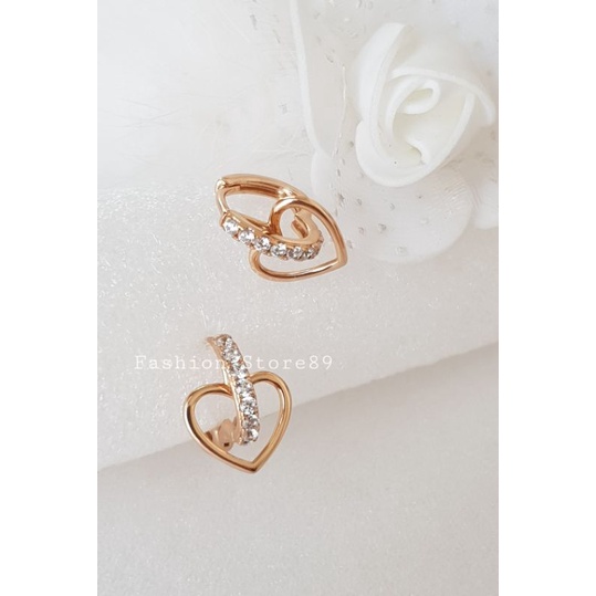 New Anting Import Love Xuping Perhiasan lapis emas bestquality love Fashion tahan lama