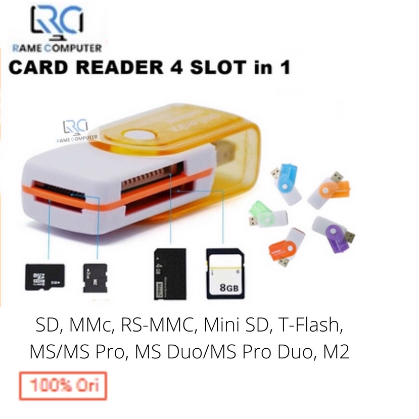 Card Reader All In One 4 Slot Model Puter