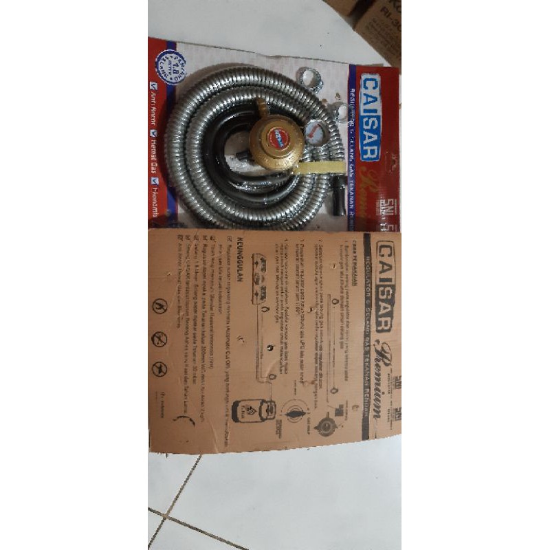 Regulator gas PREMIUM merk CAISAR