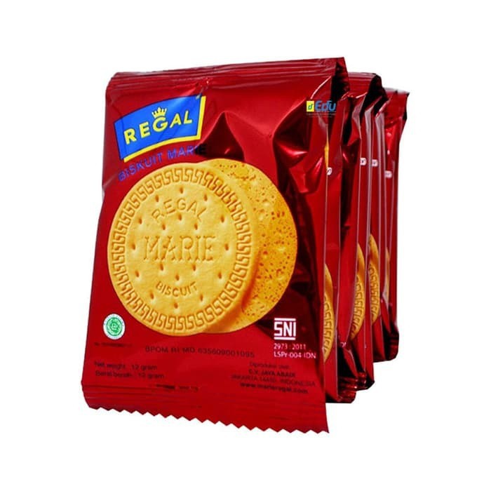 

Regal Biskuit Marie Renteng 12gr isi 10Bungkus/Biskuit/Roti Kering/Camilan