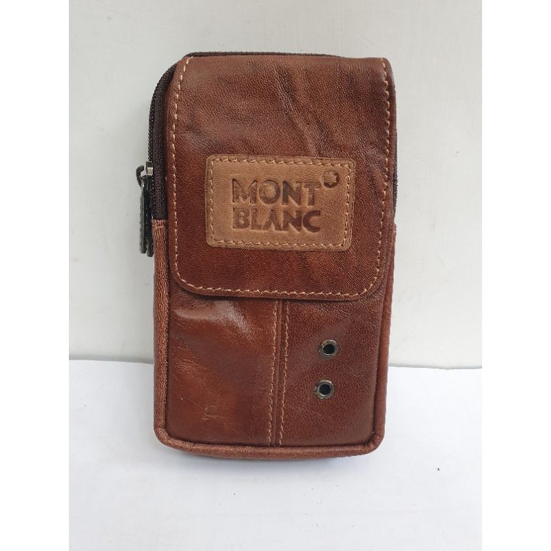 Tas Selempang Kulit Mini / Dompet HP Pria Montblanc