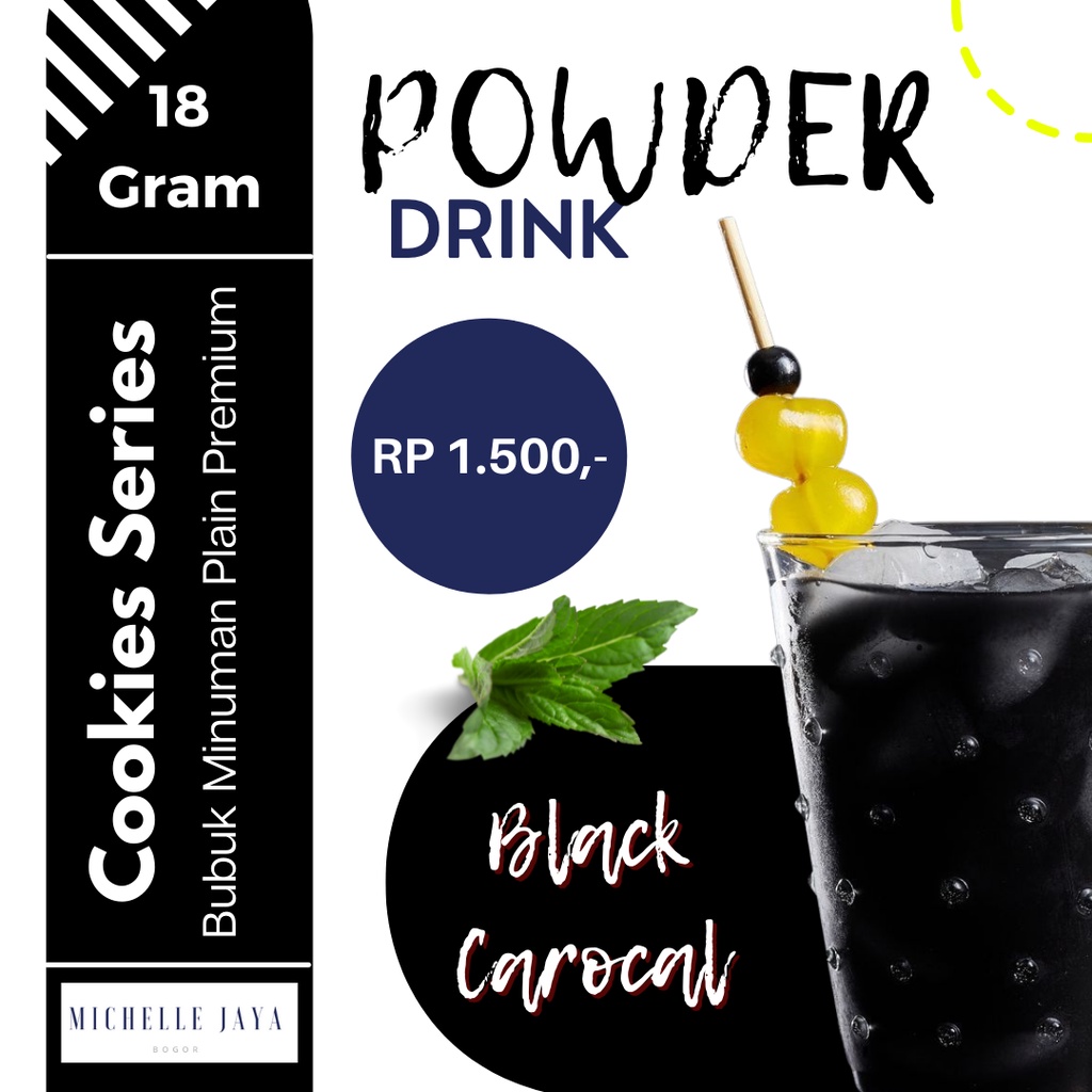 

Prime Powder Drink Super Premium Black Charocal 18 Gram / Plain / Bubuk Minuman Rasa