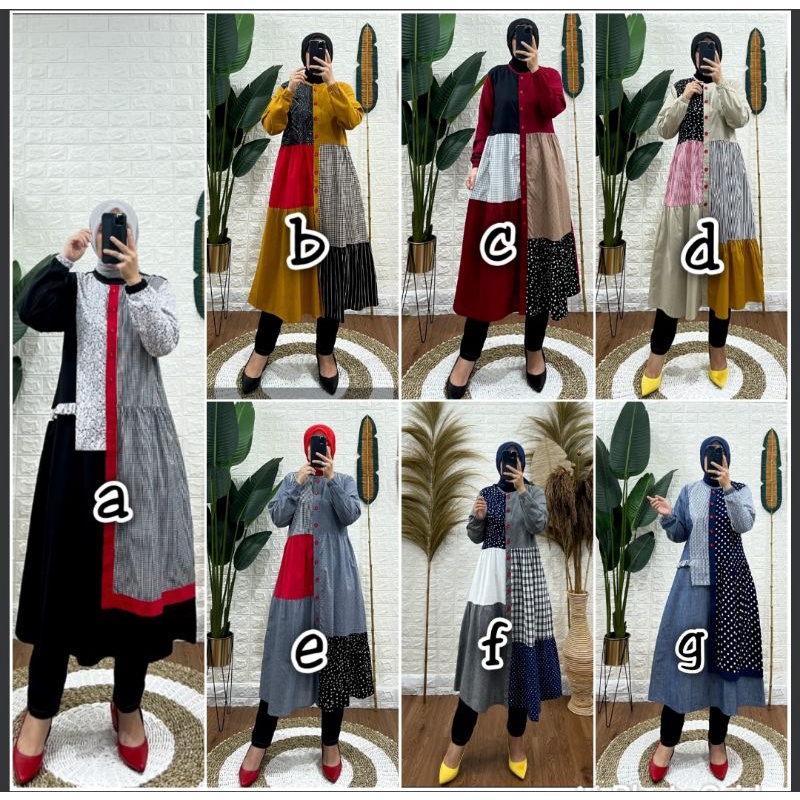 TUNIK SYAINA BY S-MUT (cek stok dulu ke admin)