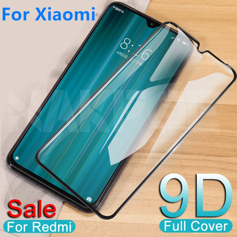 Xiaomi Redmi Note 9 9D Full Cover Tempered Glass Redmi Note 11 11pro 9s 9pro 8 Redmi 9 Note8 Mi Poco X3 Pro 9D Screen Protector Safety Tempered Glass Film Full Cover