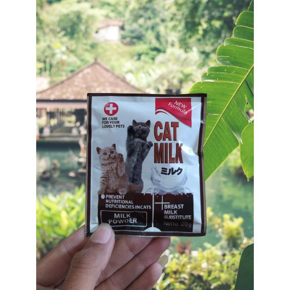 Set Botol Dot Susu &amp; Susu Kucing Sachet 20gram CAT MILK Susu Anak Kucing Membantu Penggemukan Kitten dan Adult Paket Hemat FEZONE