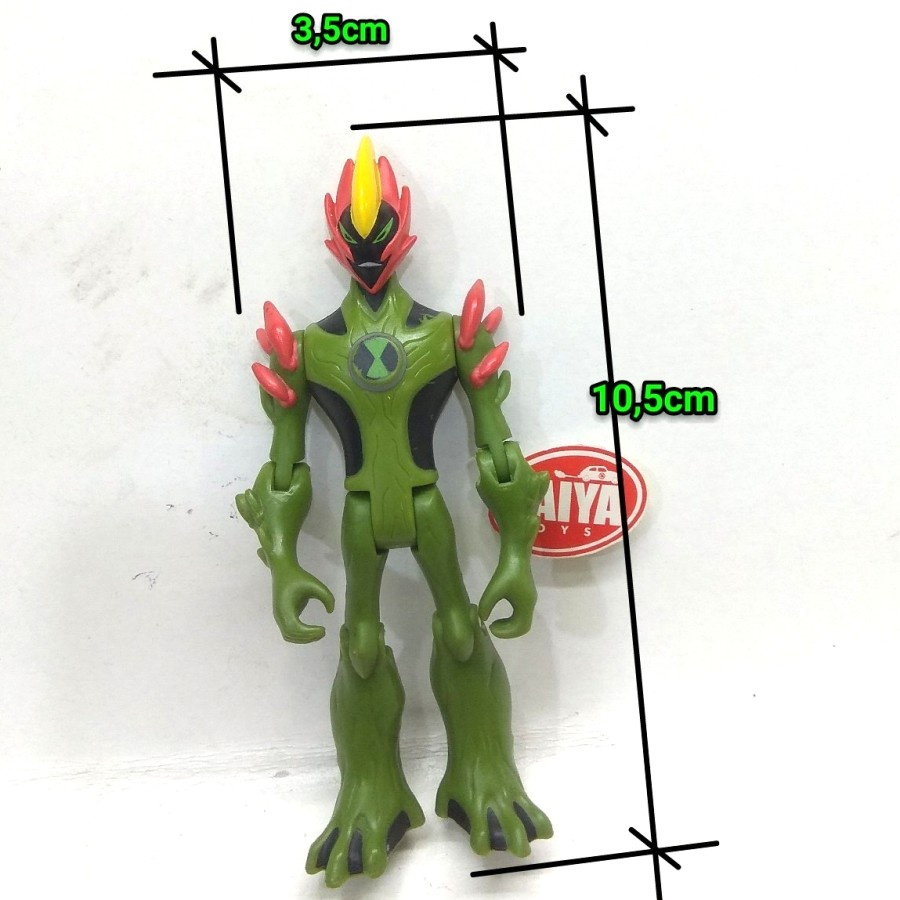 BEN 10 SWAMPFIRE ACTION FIGURE BEN10 ALIEN FORCE ORI buka Omnitrix