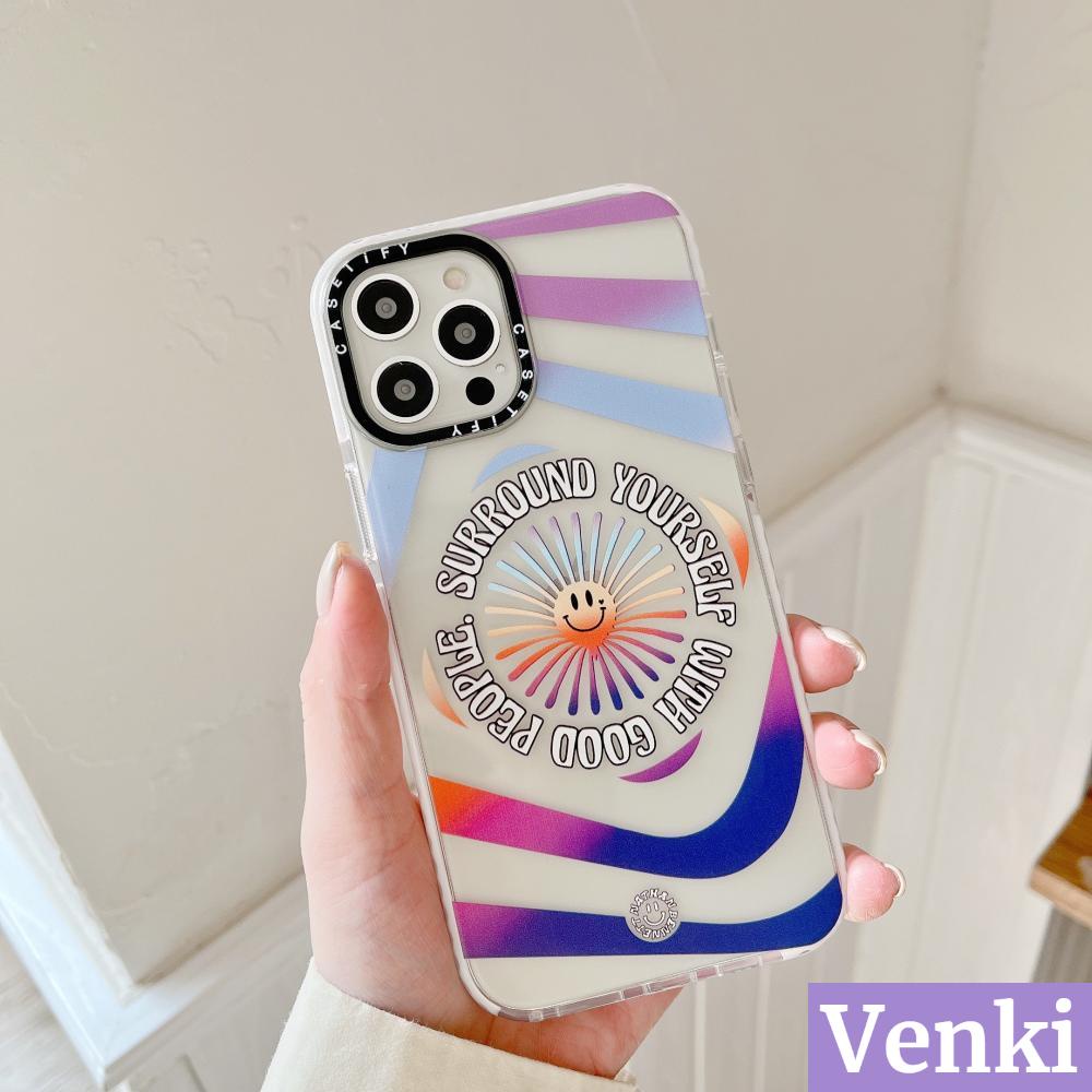 Mowin - iPhone 13 Pro Max iPhone Case Silicone Soft Case Clear Case Large Hole Camera Protective Ring Shockproof Smiley Face Gradient Simple Style For iPhone 13 Pro Max iPhone 12 Pro Max iPhone 11 Pro Max iPhone 7 Plus iPhone XR XS MAX Max 11 12 Pro XS