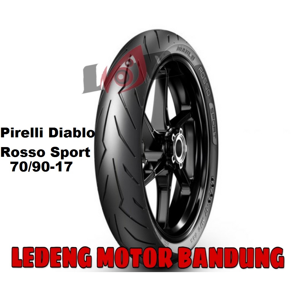 Pirelli 70/90-17 Diablo Rosso Sport Front Ban Tubeless Depan Motor