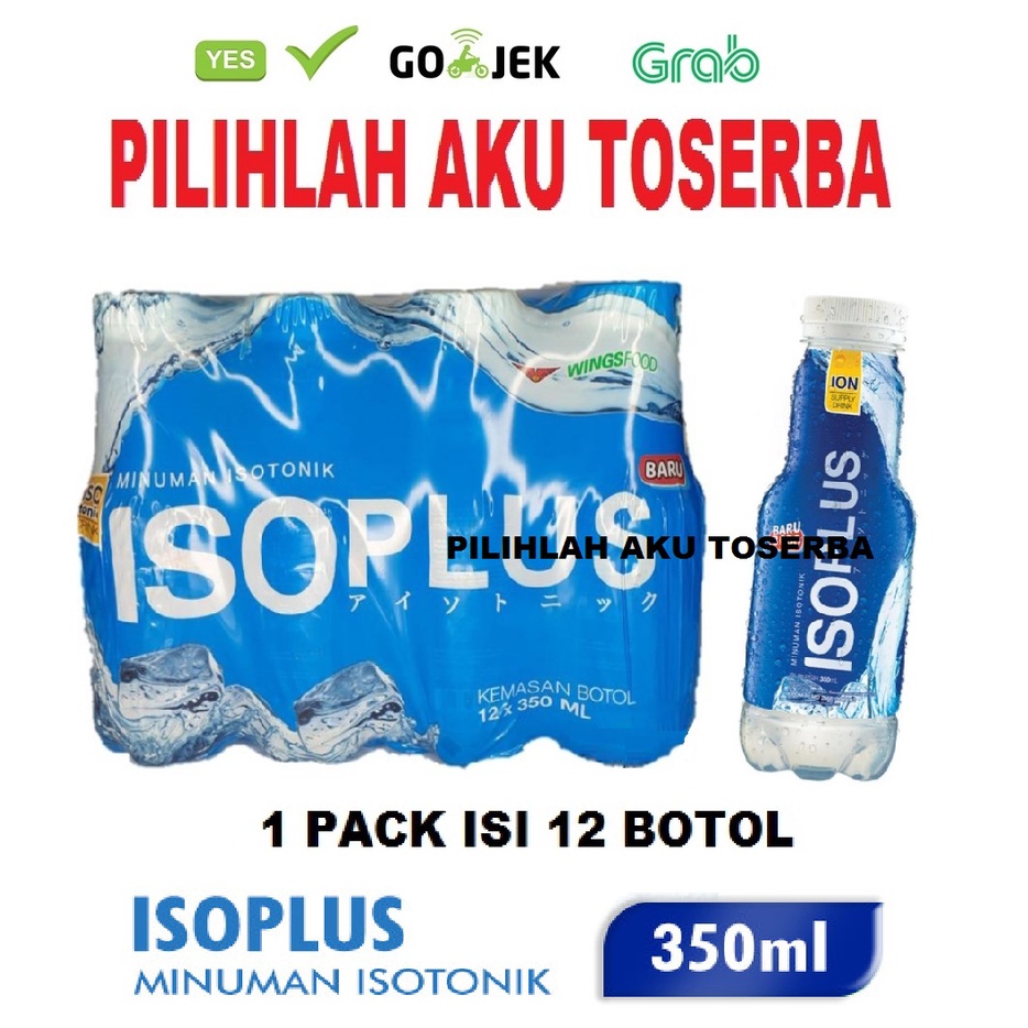 ISOPLUS Minuman Isotonik 350 ml - (1 pack isi 12 botol)