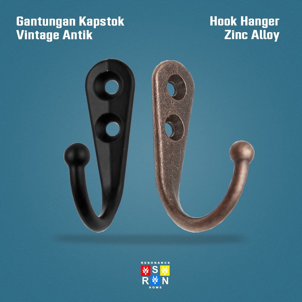 Kapstok Gantungan Baju Topi Antik Vintage / Hook Hanger Resonance Home