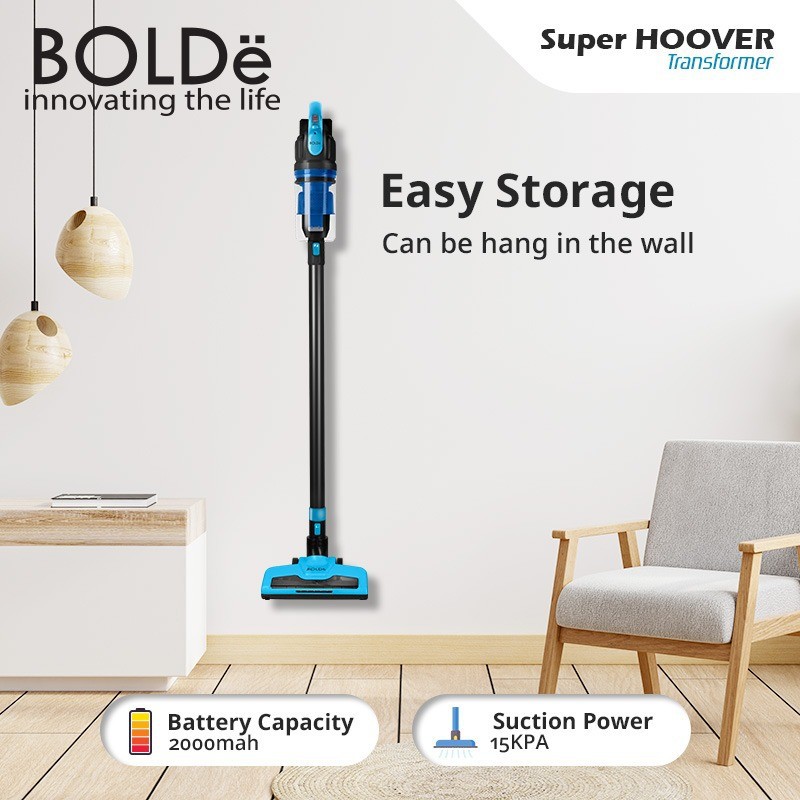 BOLDe SUPER HOOVER TRANSFORMER - Wireless Cordless Vacuum Cleaner