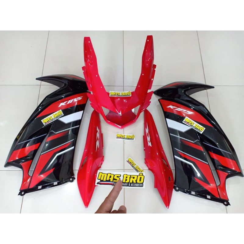 fairing Body set Ninja RR new merah hijau oren abu 2015