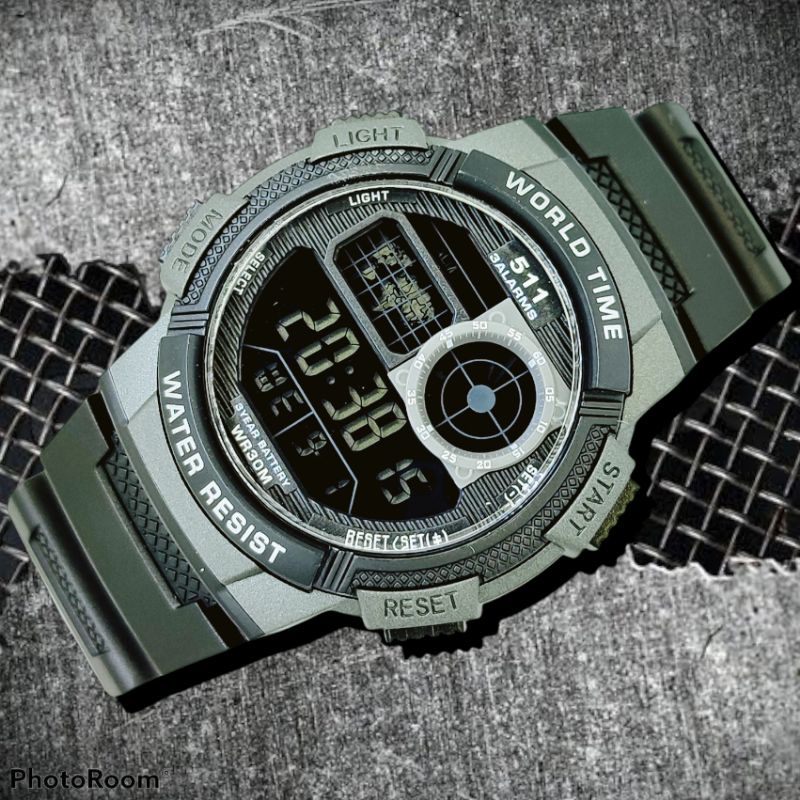 JAM TANGAN DIGITAL 511 TAHAN AIR / JAM TANGAN SPORT WATERRESISTN