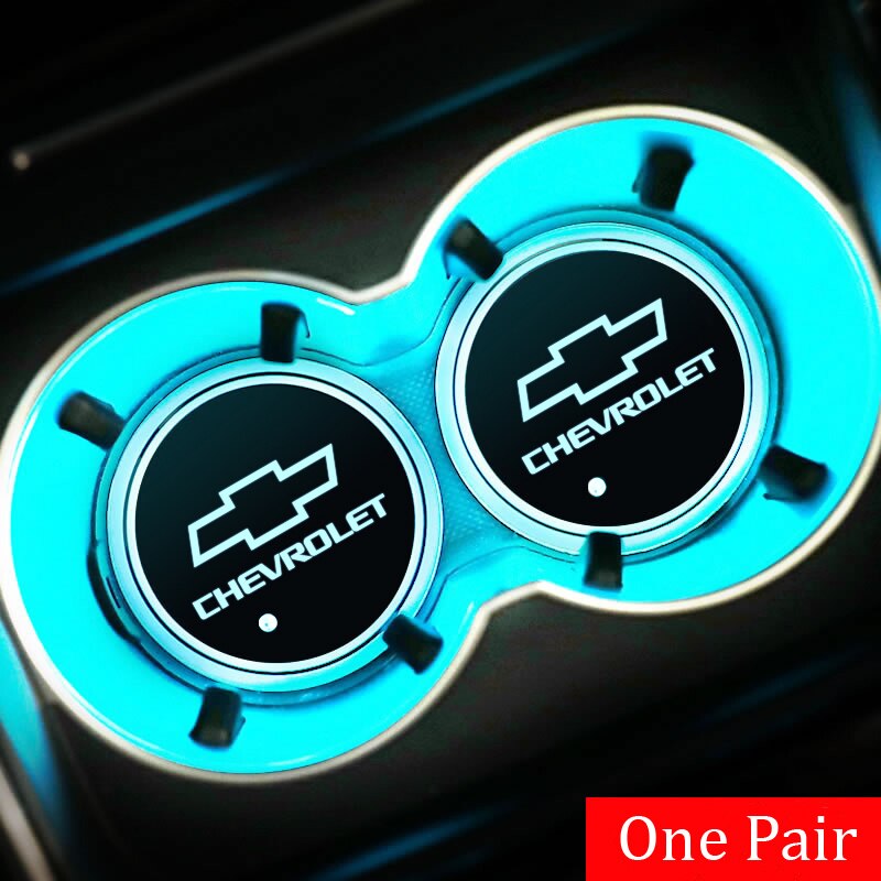 2 Pcs Cup Holder Mobil Dengan Lampu Led Untuk Chevrolet Spin Orlando Lova Zafira Trax Colorado Captiva