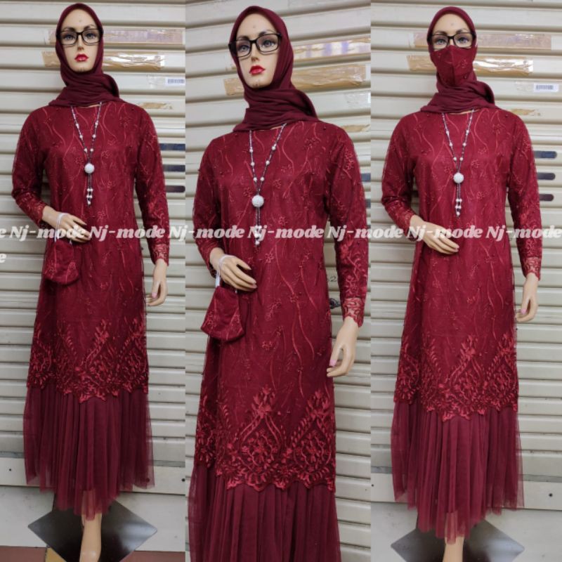 GAMIS TUTU MUATIARA/GAMIS KONDANGAN MEWAH/KEBAYA WISUDA