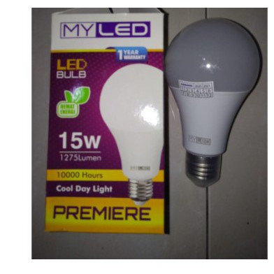 Lampu LED merk MYLED PREMIERE 15 watt LED BULB - Putih