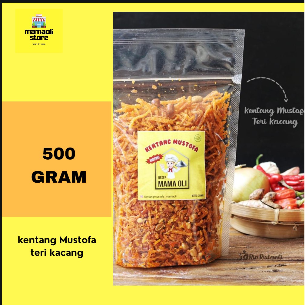 

Kentang Mustofa Kering Kentang Mix Teri Kacang 500gr