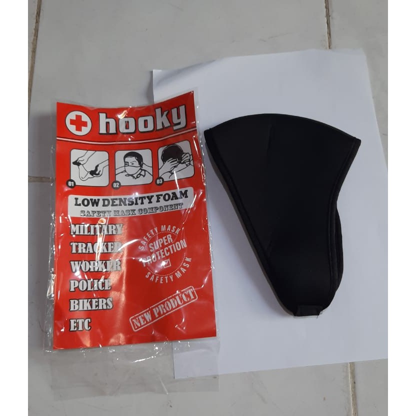 Masker Mulut Hooky Hoky - Hitam Masker Motor Biker Anti Polusi Keren