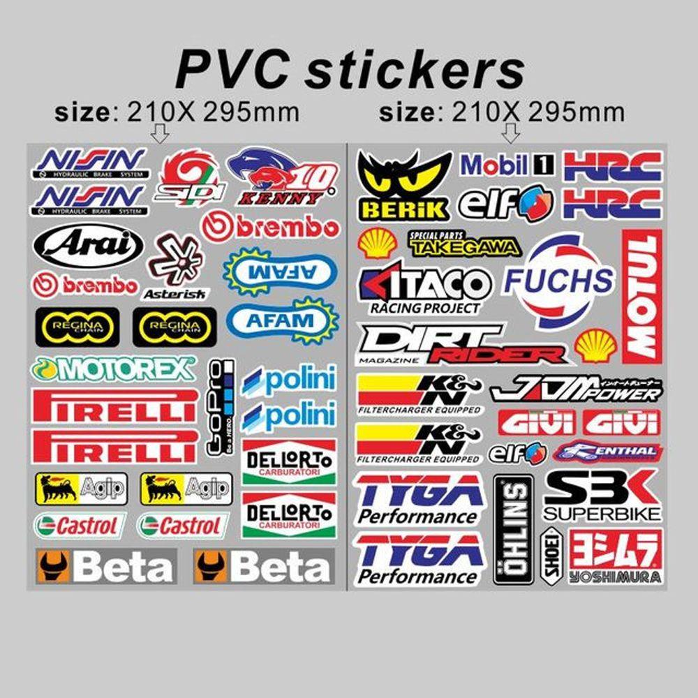 Lanfy Stiker Motor Dekorasi Motor Motor Trail Anti Air Stiker Helm Sepeda Stiker Mobil Stiker PVC Stiker Modifikasi