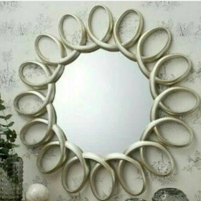 Cermin figura cincin cat duco silver