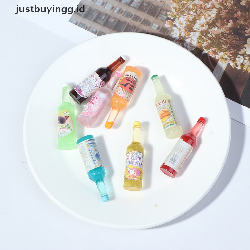 Justbuyingg.Id 5pcs / Set Mainan Miniatur Botol Minuman Soda Skala 1: 12 Untuk Aksesoris Rumah Boneka