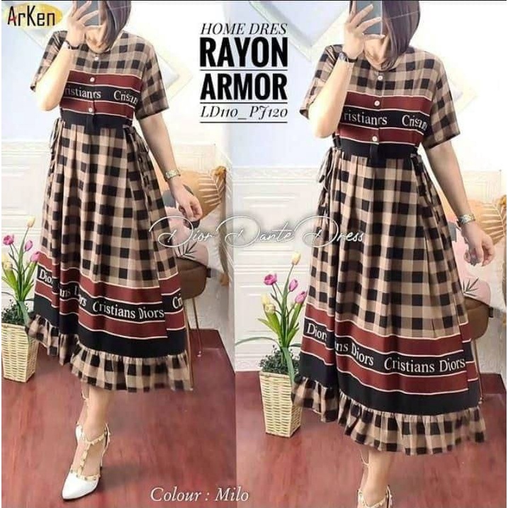 Daster Midi | Daster Tie Dye Korea Midi Style Lengan Panjang Size Standar LD 115 Busui Matt Cringkle Airflow | Daster Rayon