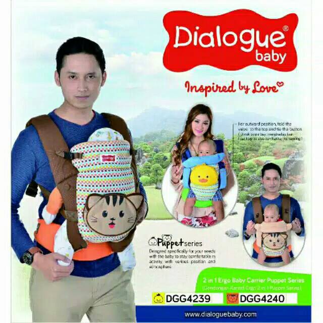 Gendongan bayi dialogue (gendongan depan). Preloved