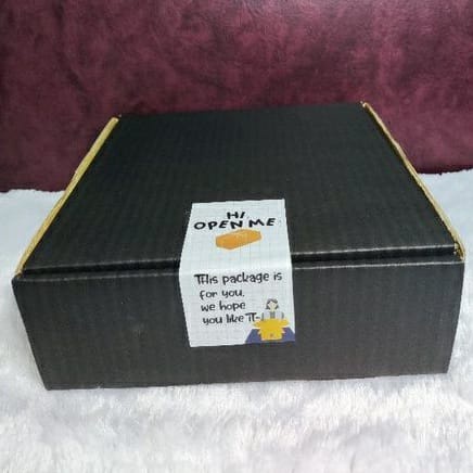 

TANPA BUBBLE WRAP‼️Box Warna Kardus Ukuran 20 x 20 x 7 cm + segel box Hitam, Merah, Pink, Navy, Biru
