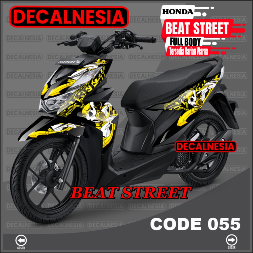 Decal Beat Street New 2021 2022 2023 Full Body Sticker Motor Modifikasi Stiker Variasi Aksesoris 202